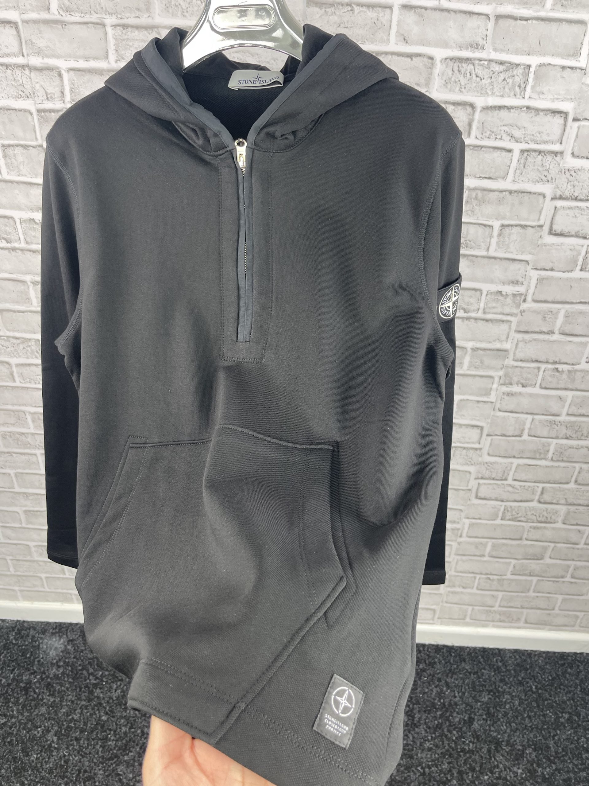 Stone 1/4 Zip Hoodie image 1