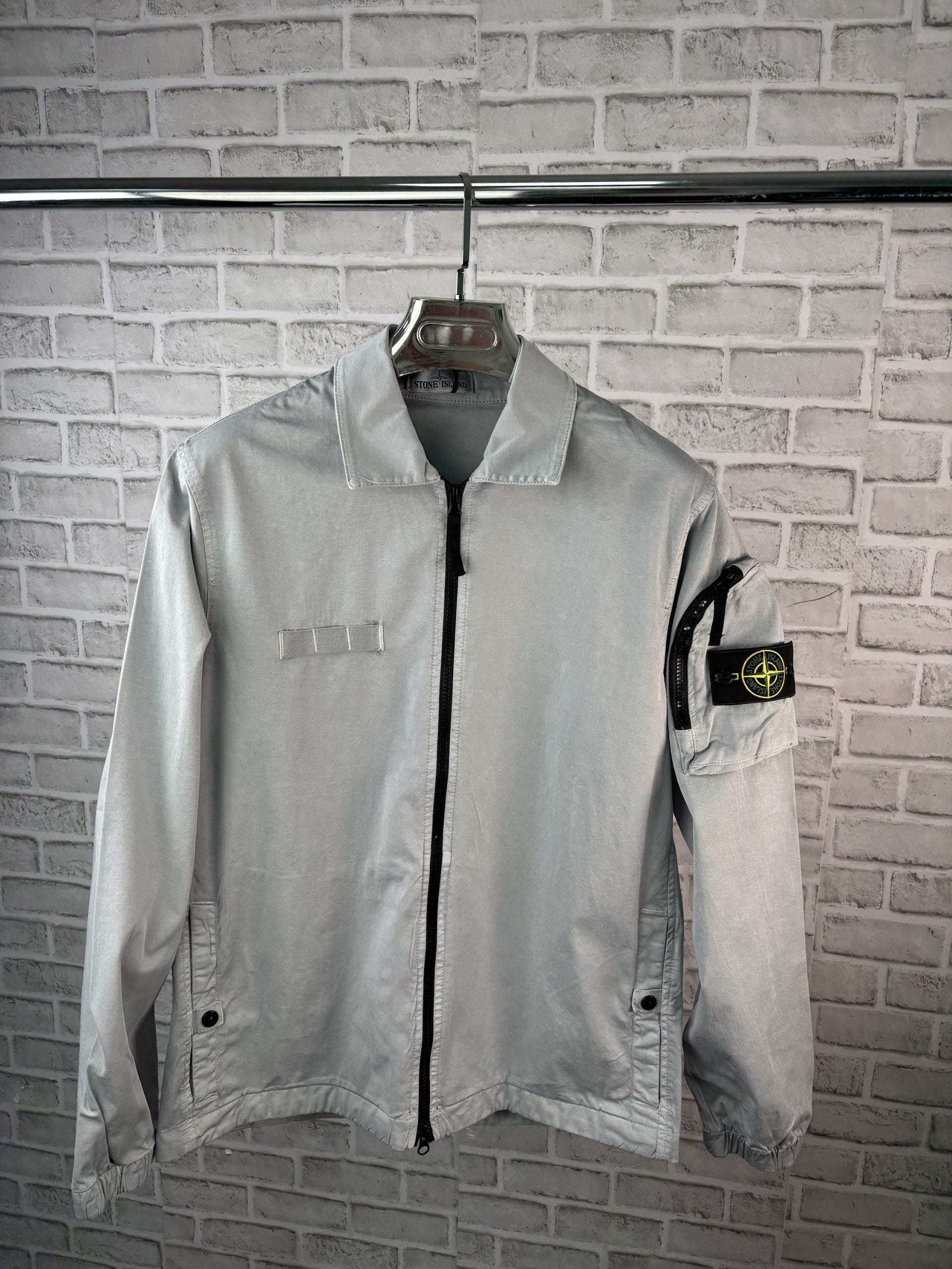 STONE OVERSHIRT LIGHT GREY image 0