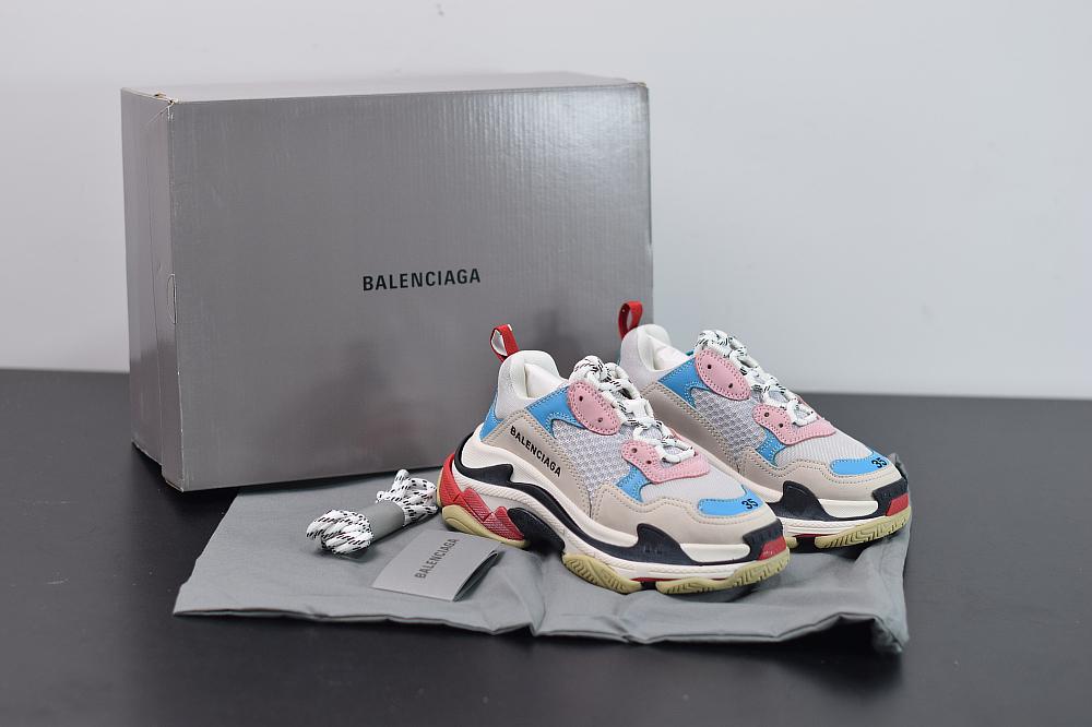 TRIPLE WHITE PINK/BLUE image 4