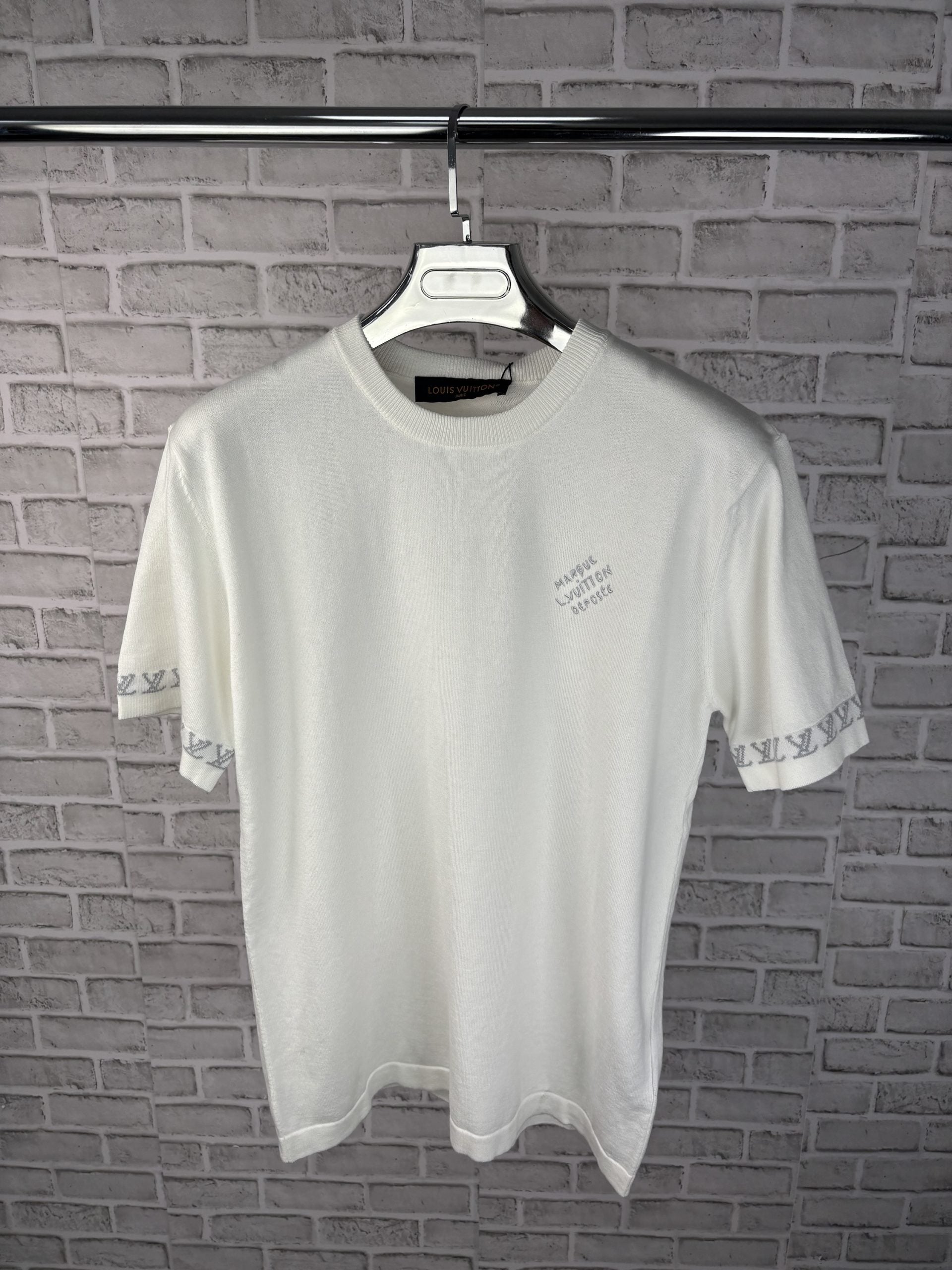 Lv knitted tee white image 0