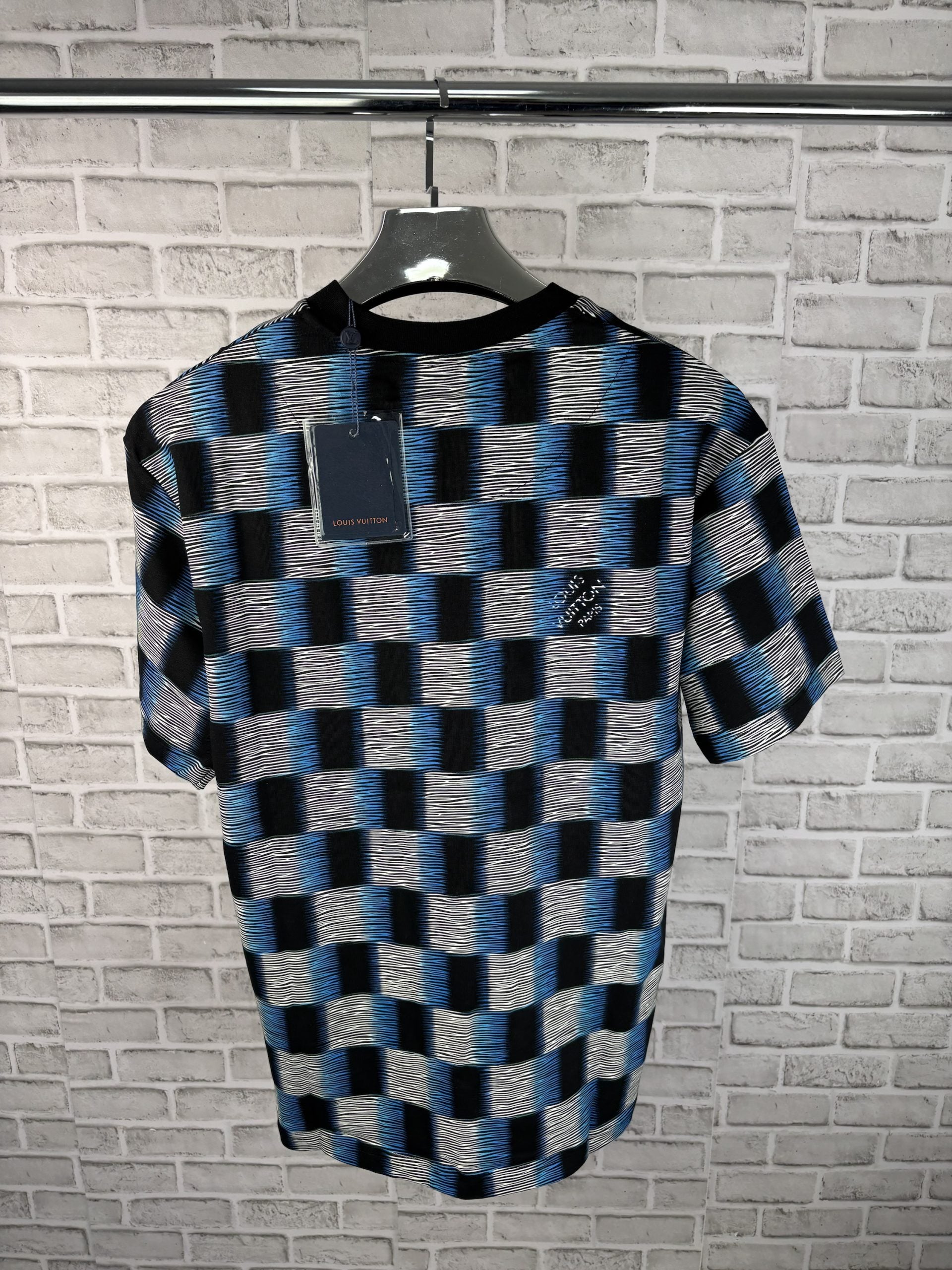 Lv Cotton Damier Monogram blue image 1