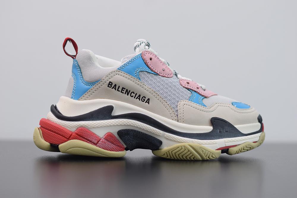 TRIPLE WHITE PINK/BLUE image 2