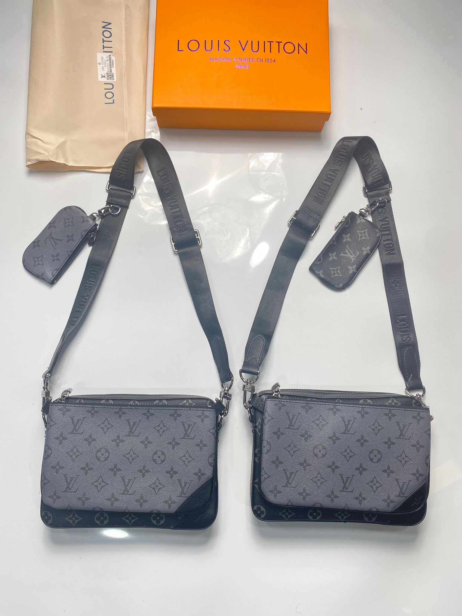 GREY LV BAG image 8