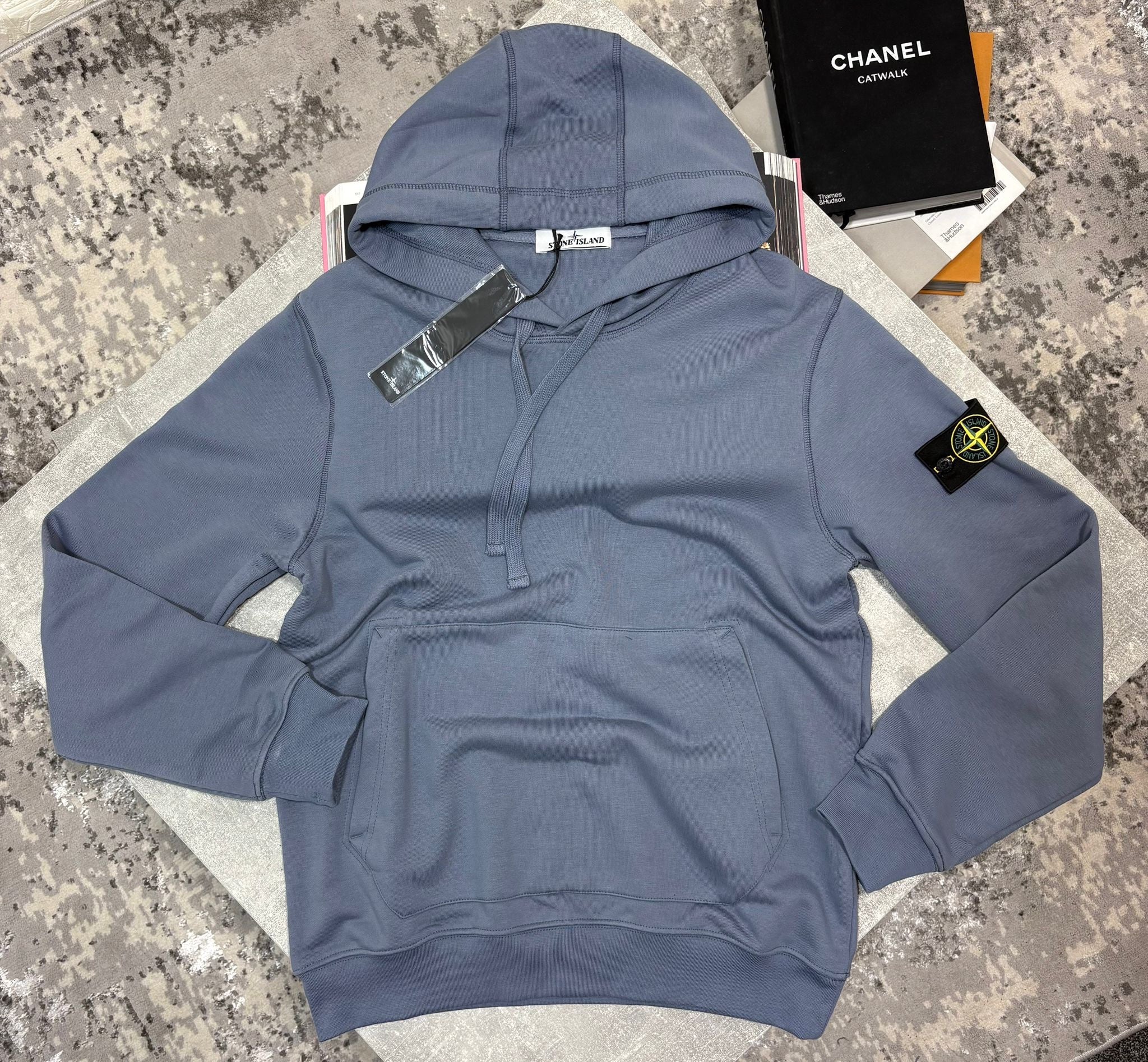 Stone hoodie blue - S image