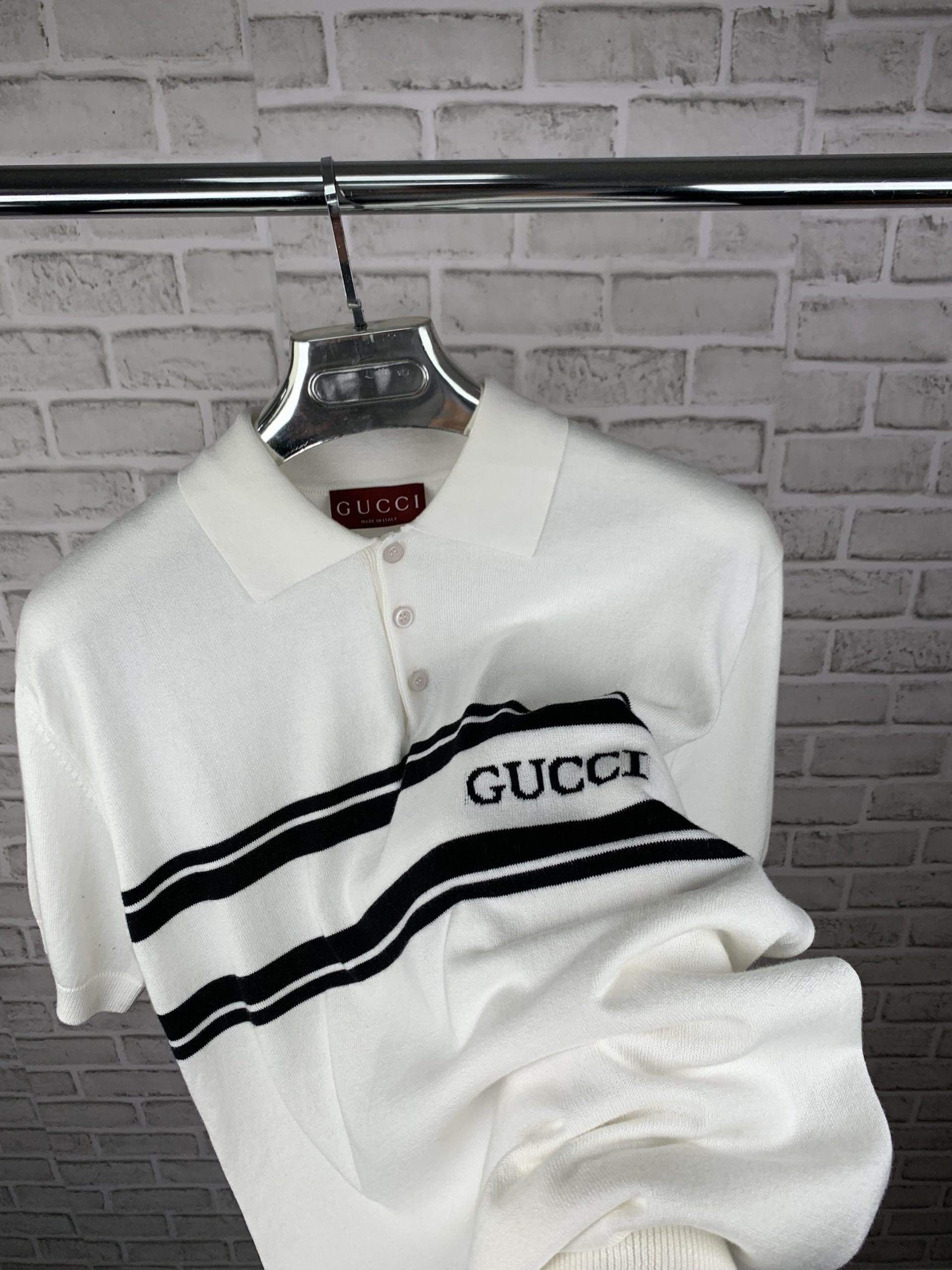 GC KNITTED POLO WHITE image 1