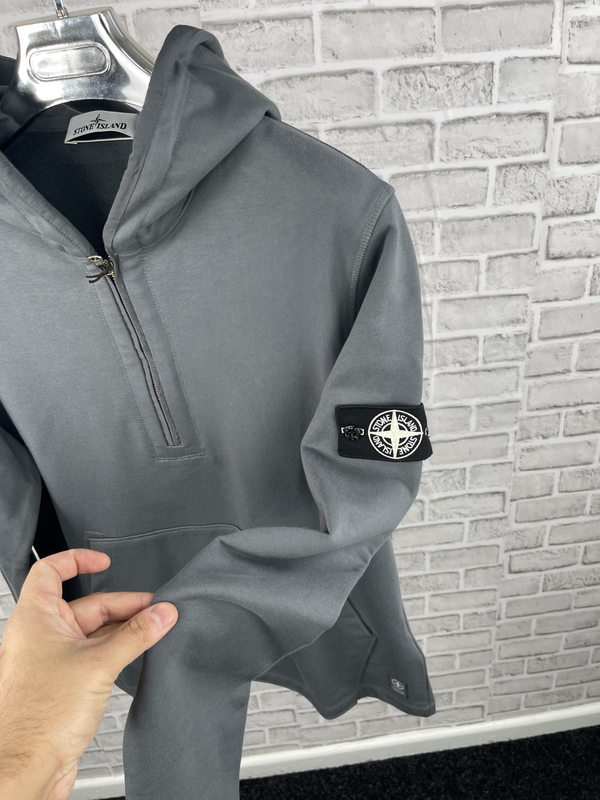 Stone 1/4 Zip Hoodie image 0