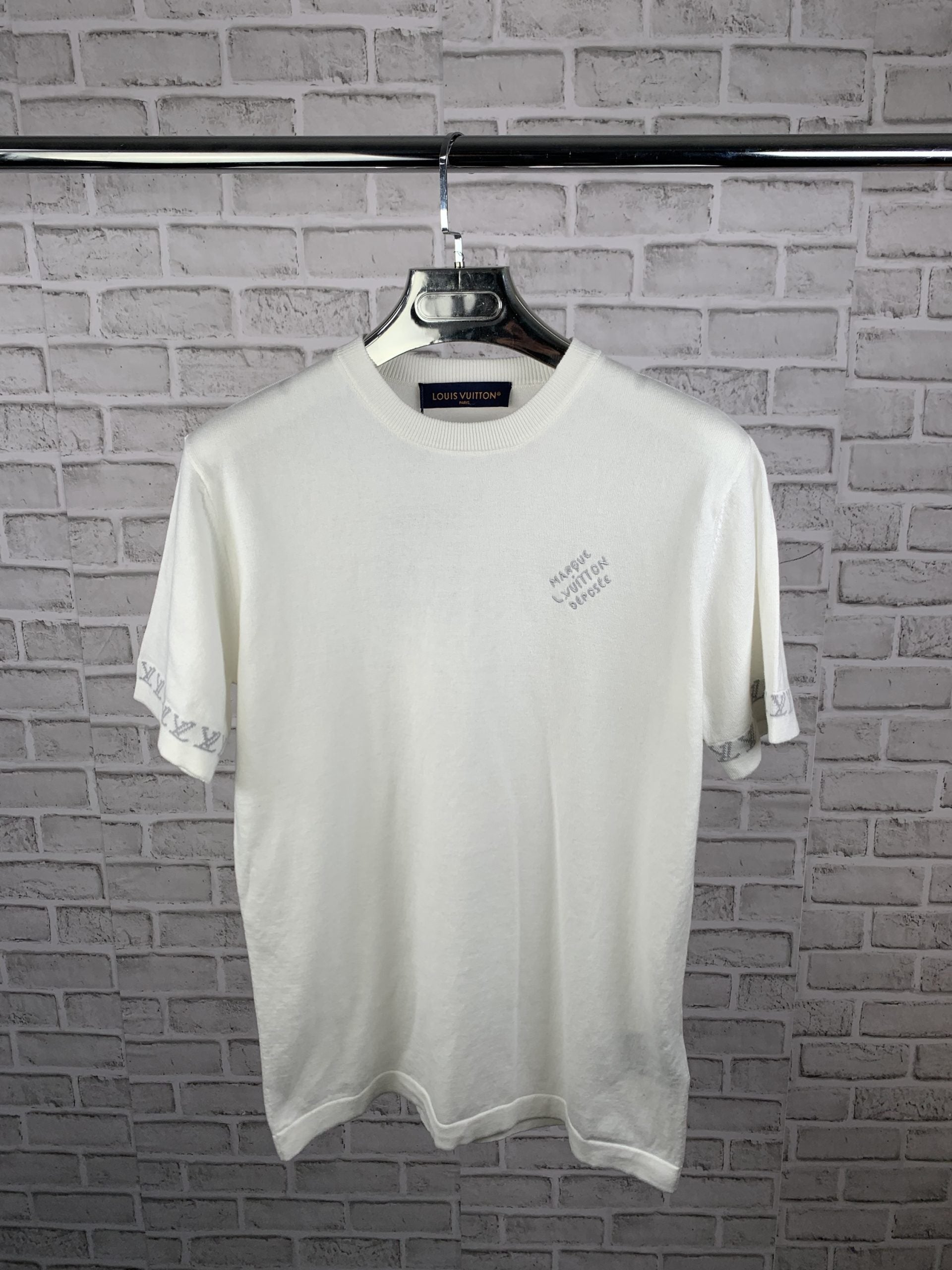 LV KNITTED WHITE TEE image 0