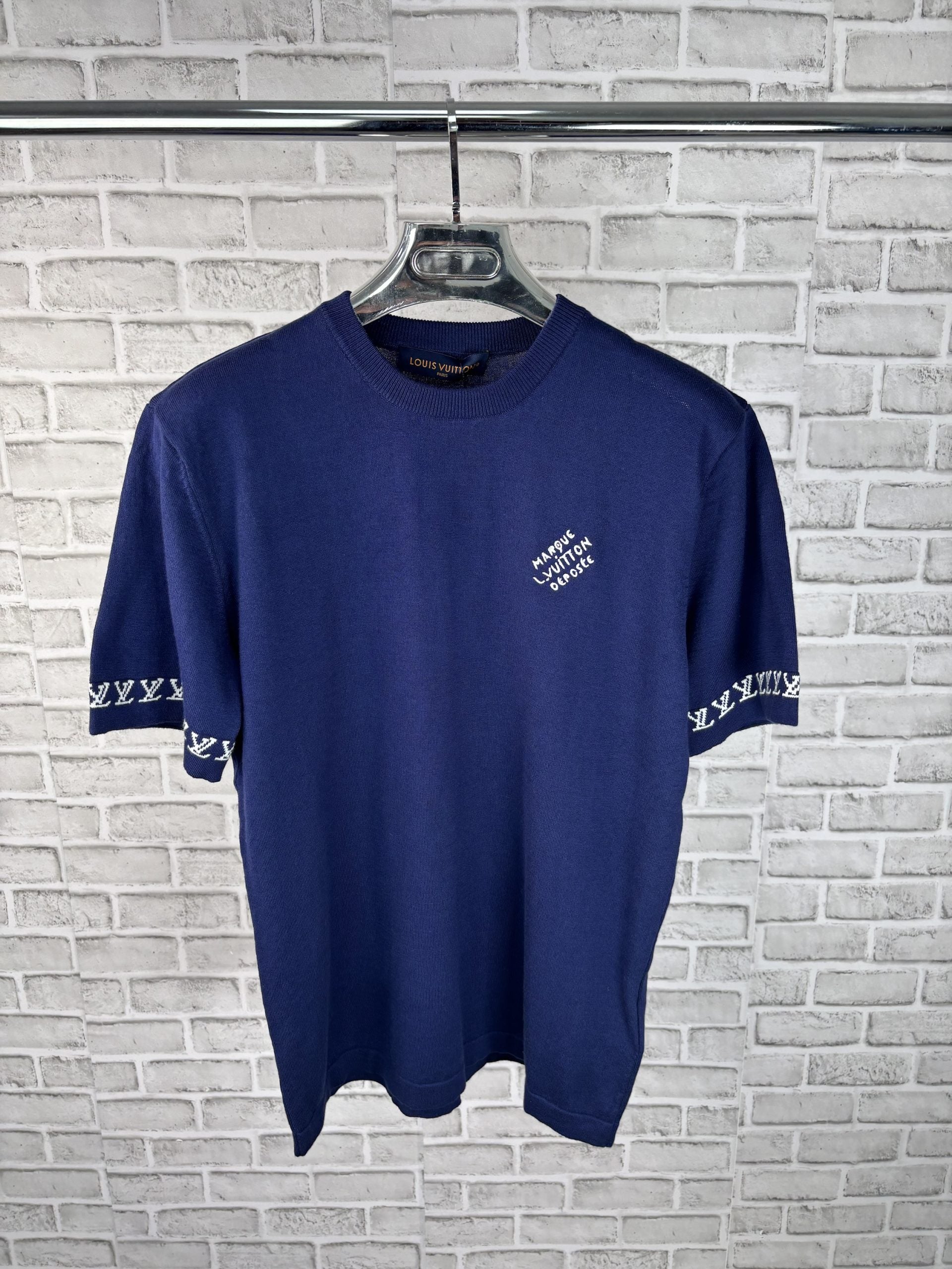 Lv knitted tee blue image 0