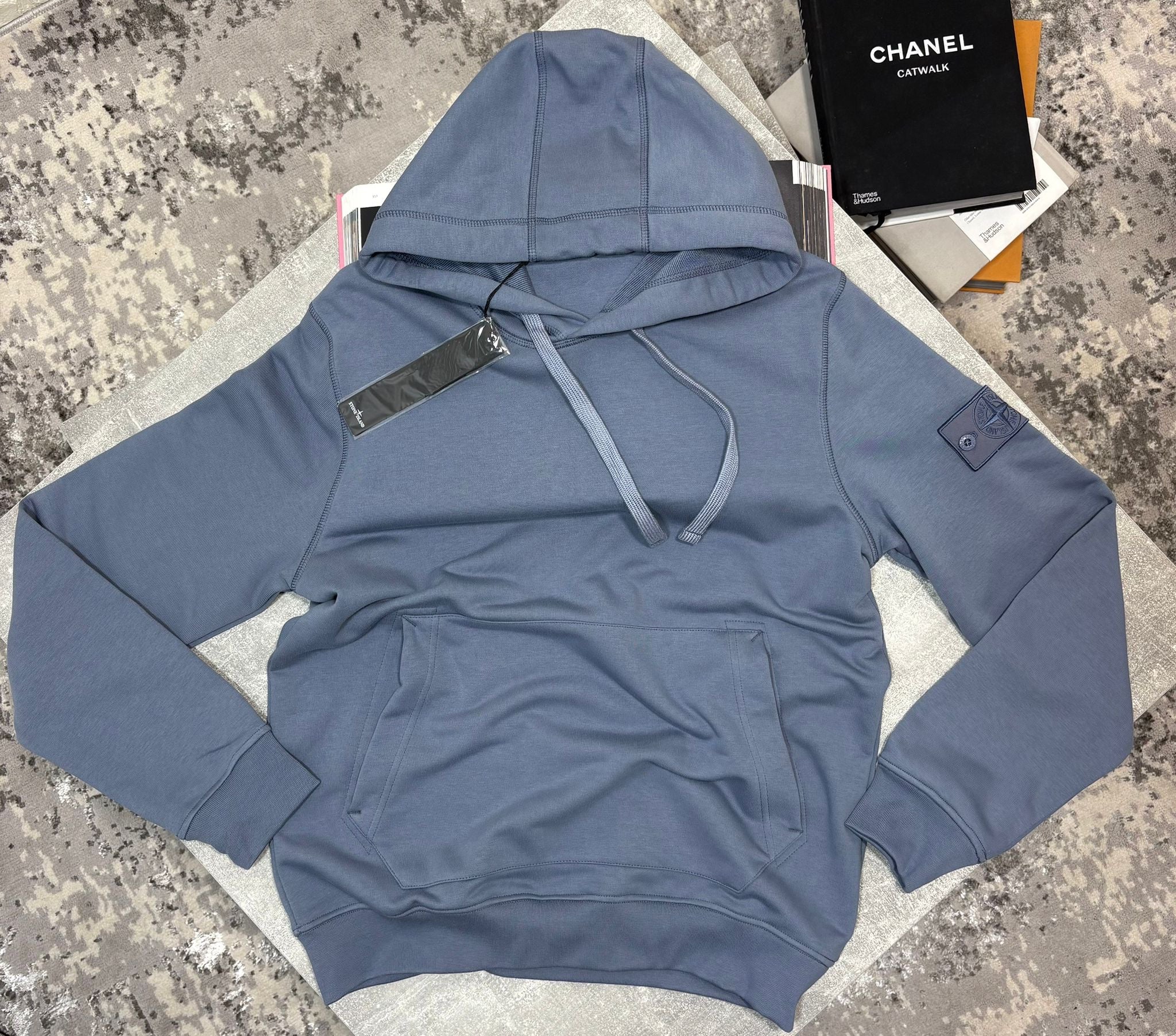 Stone Hoodie Blue - M image
