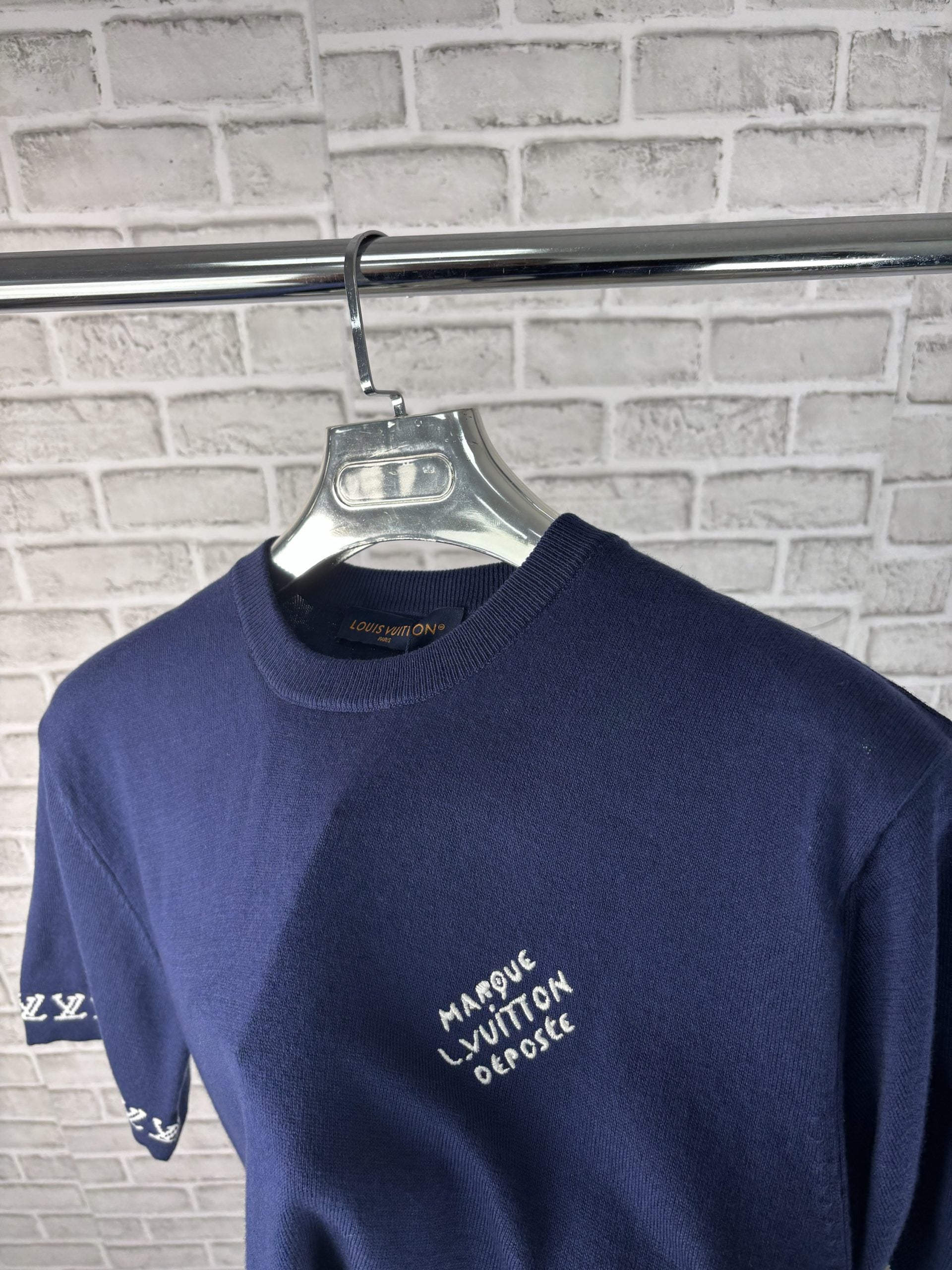 Lv knitted tee blue image 1