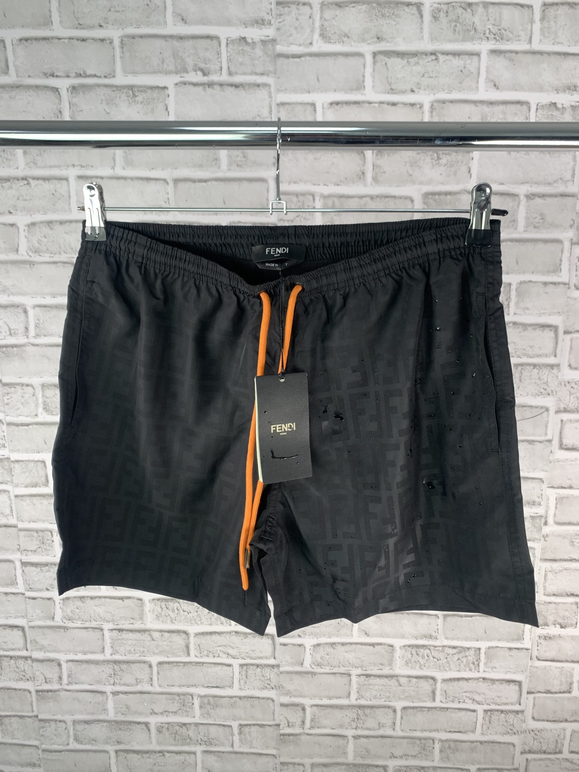 FENDI shorts water reflective black - S image