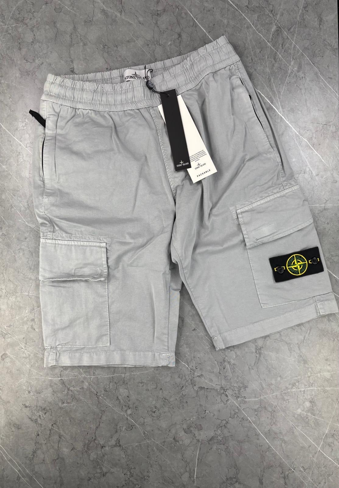 Stone Cargo Shorts Grey image 0