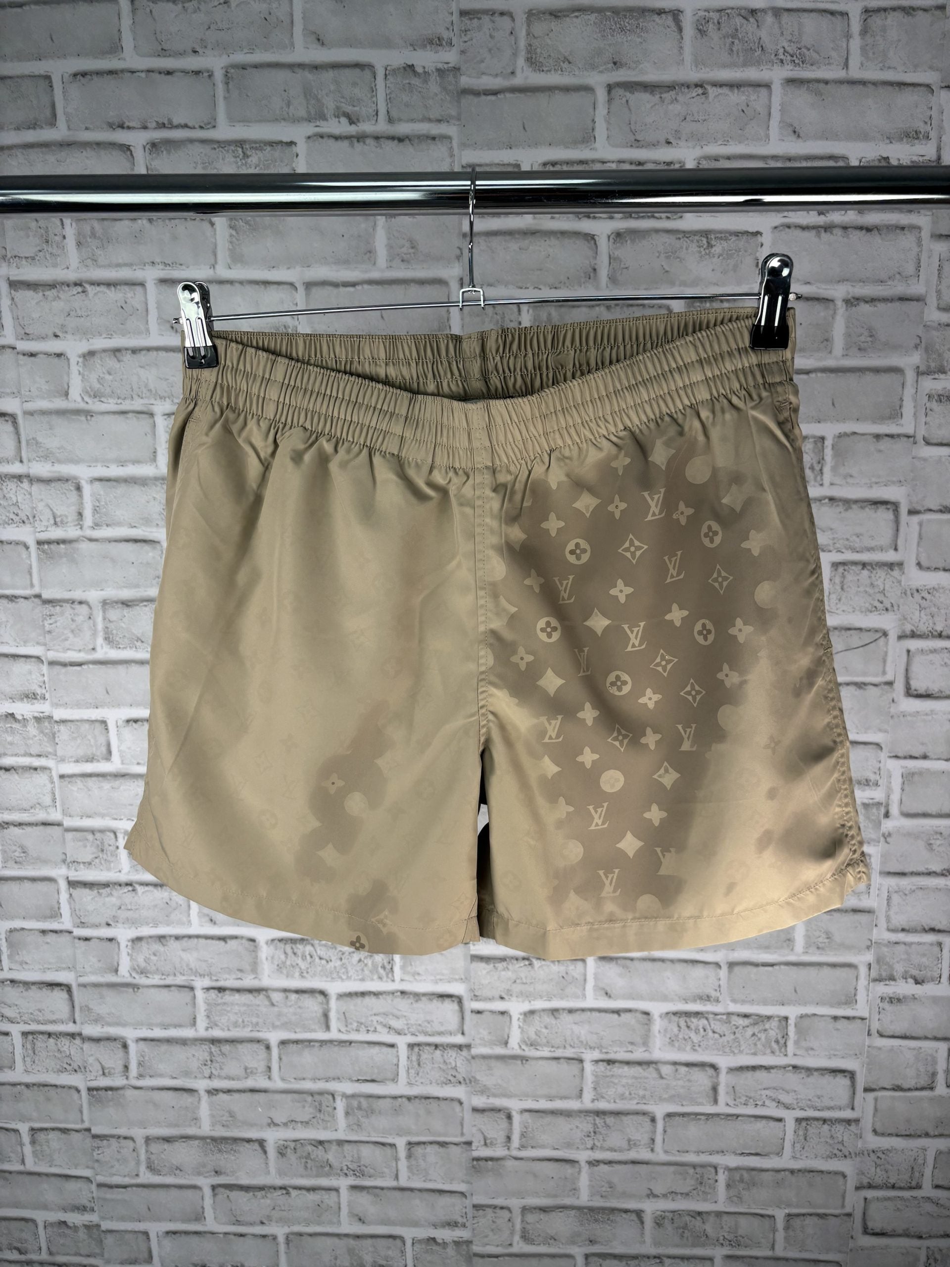 Lv water reflective shorts beige image 1