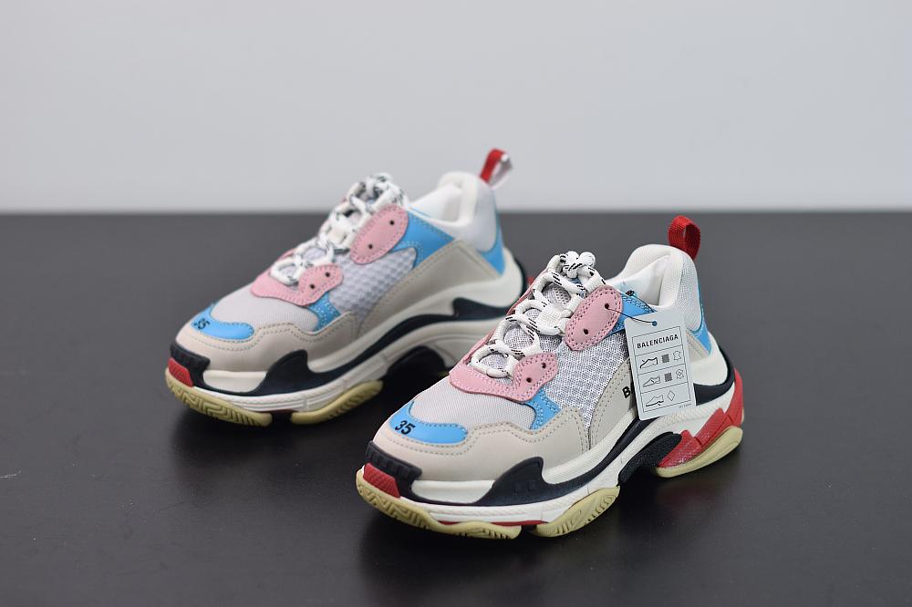 TRIPLE WHITE PINK/BLUE image 3