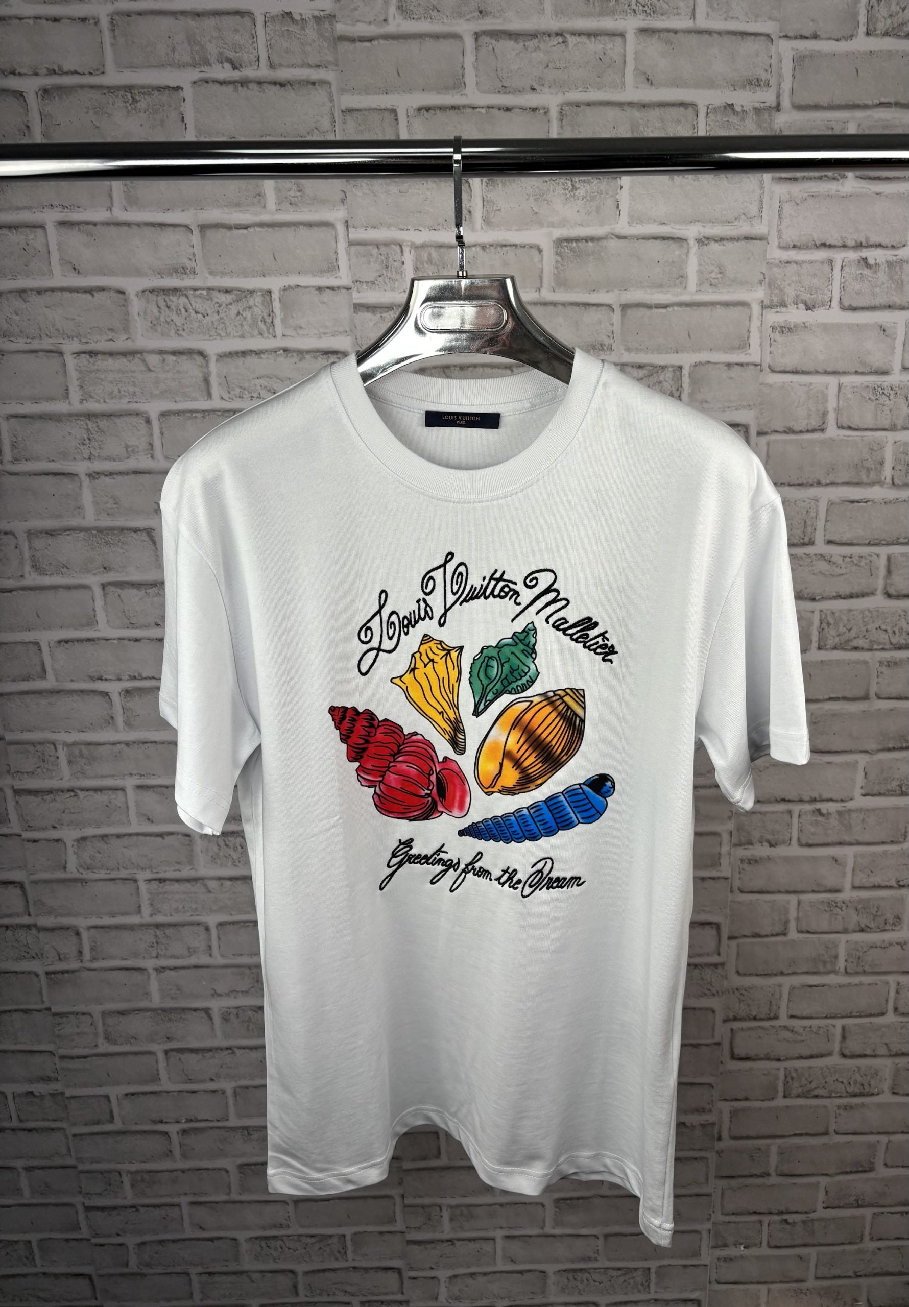 LV PRINTED WHITE TEE image 0