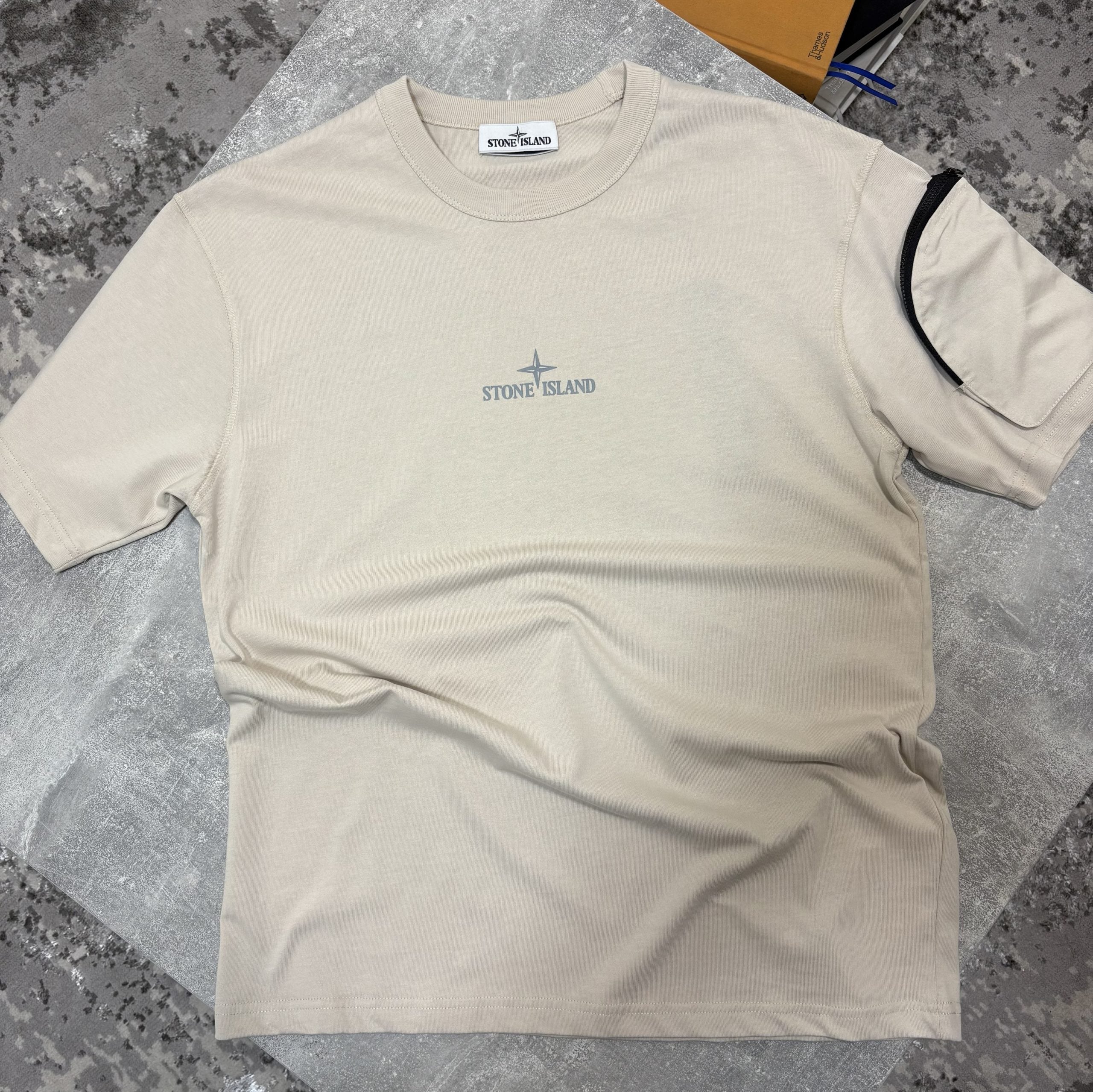 Stone Tshirt Biege image 0