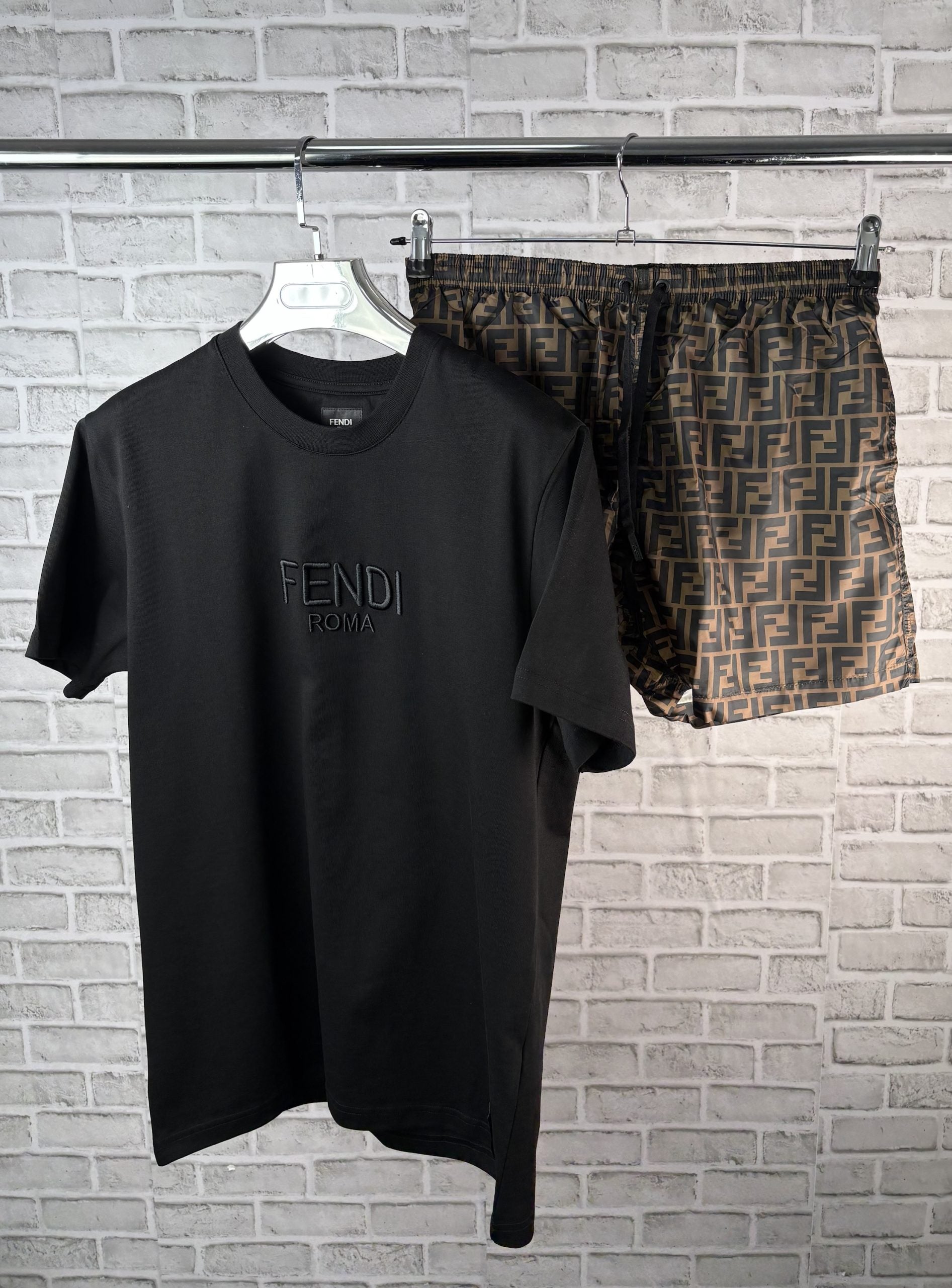 FEND TEE BLACK SET - S image