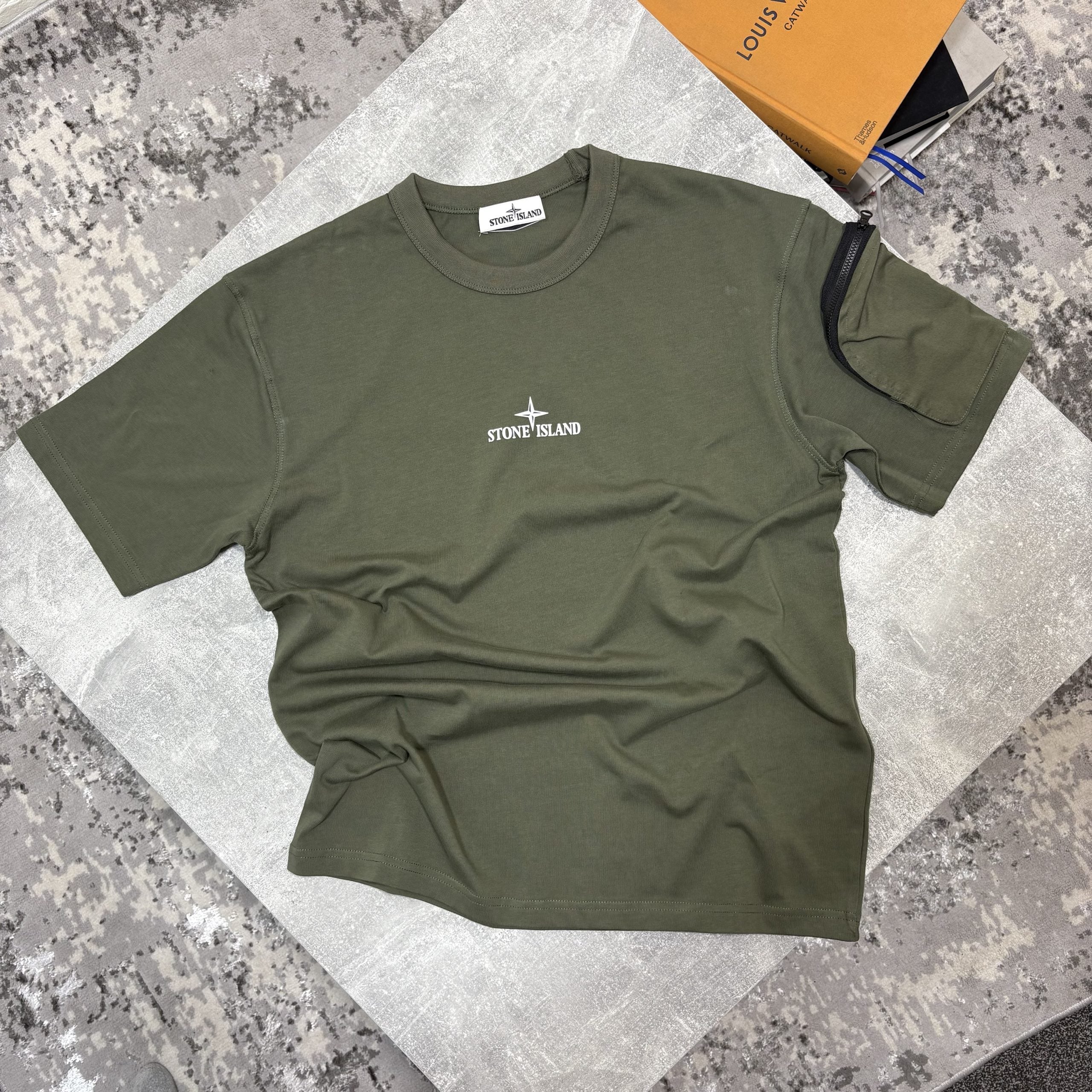 Stone Tshirt Khaki image 0