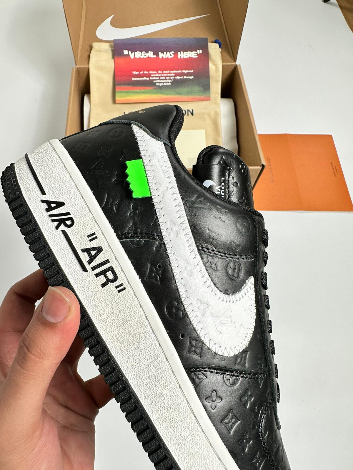 IV AF1 BLACK EMBOSSED image 1