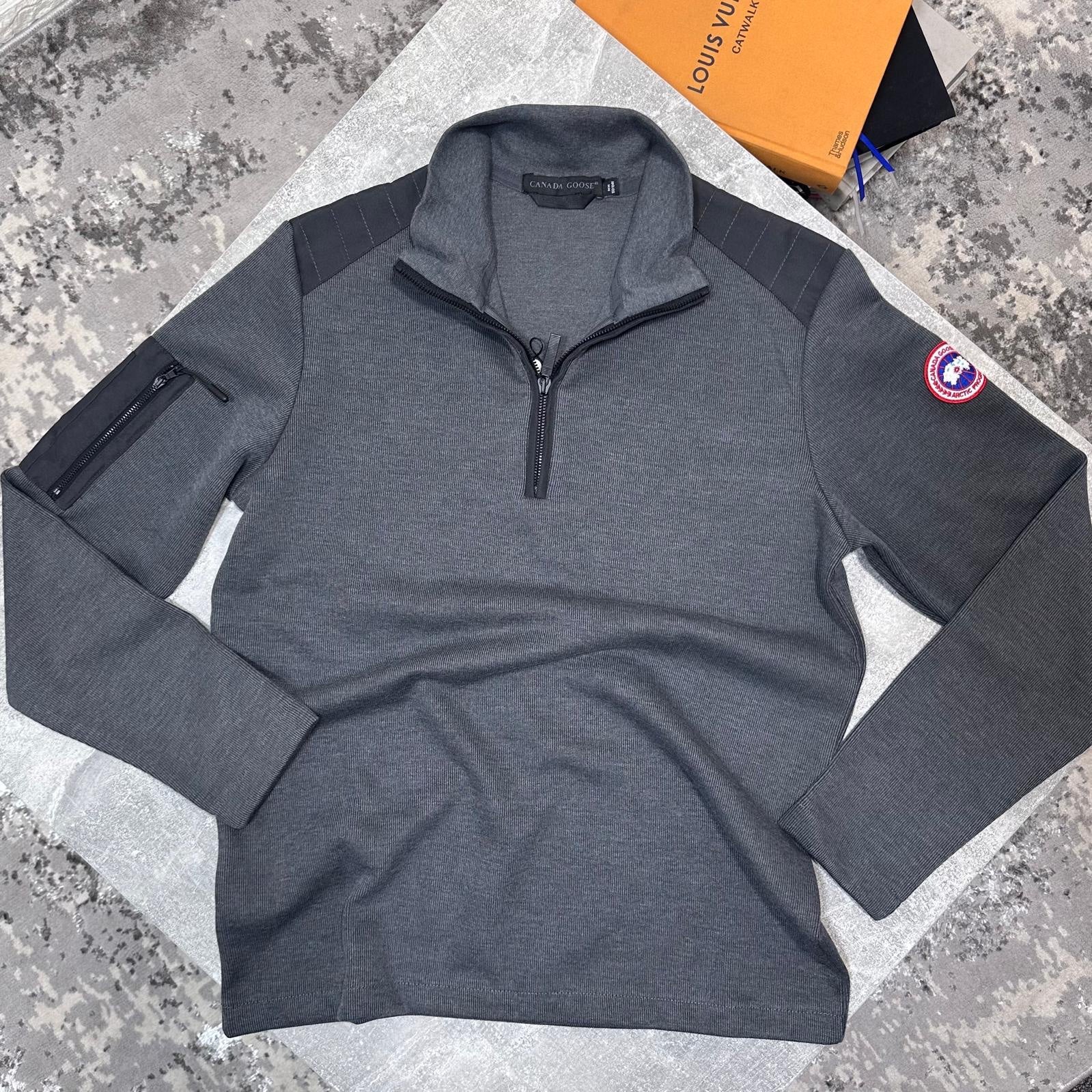Goose 1/4 zip grey image 0
