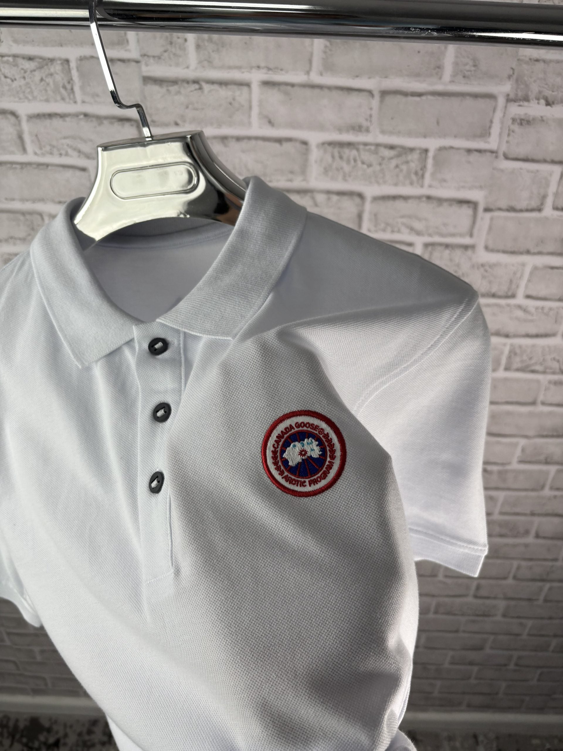 GOOSE TEE POLO WHITE image 1